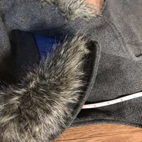 Faux Fur Collar Belted Sleeveless Gilet Vest Boho - Picture 7 of 13